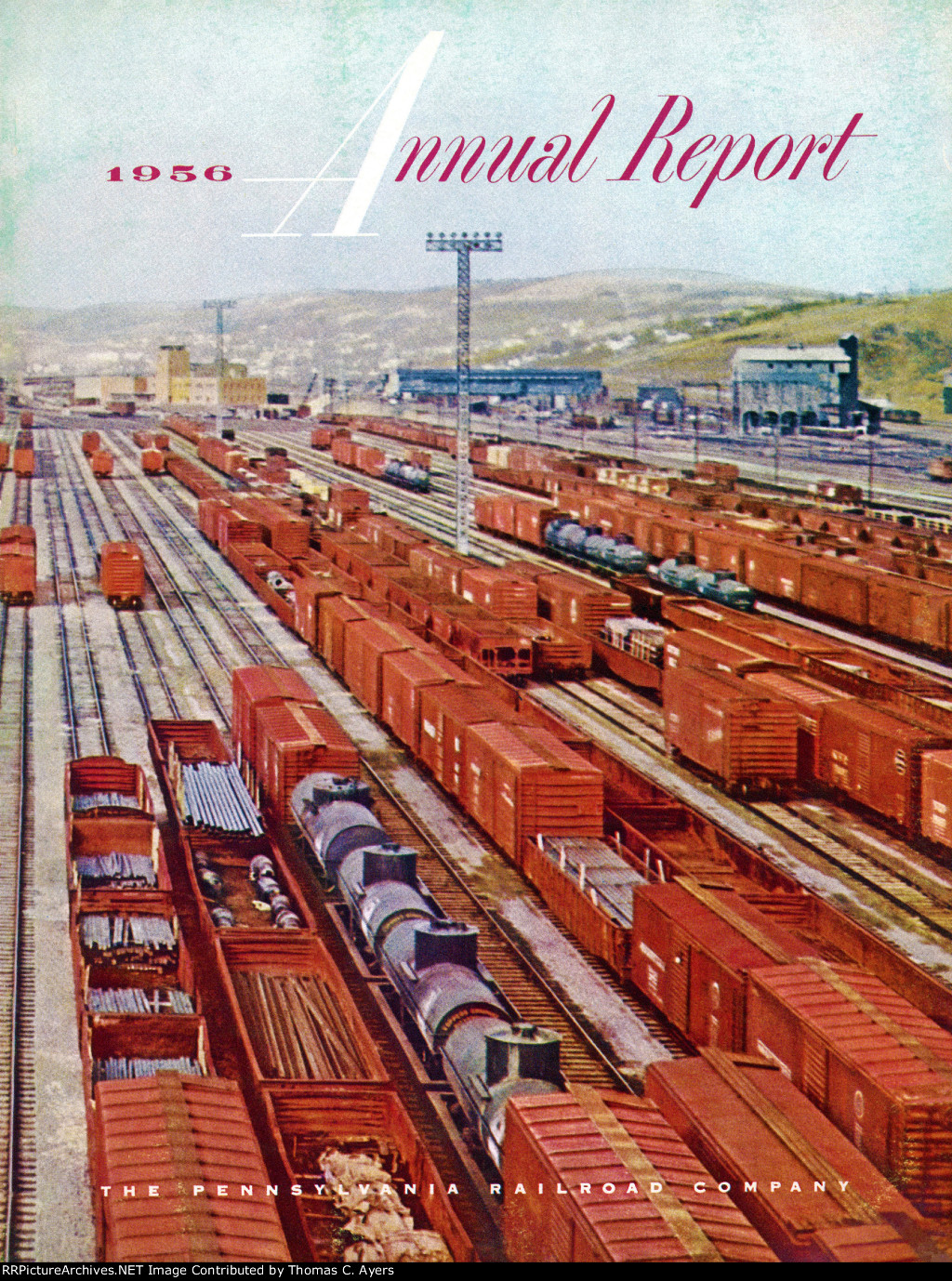 PRR, 110th Annual Report, Front Cover, 1956